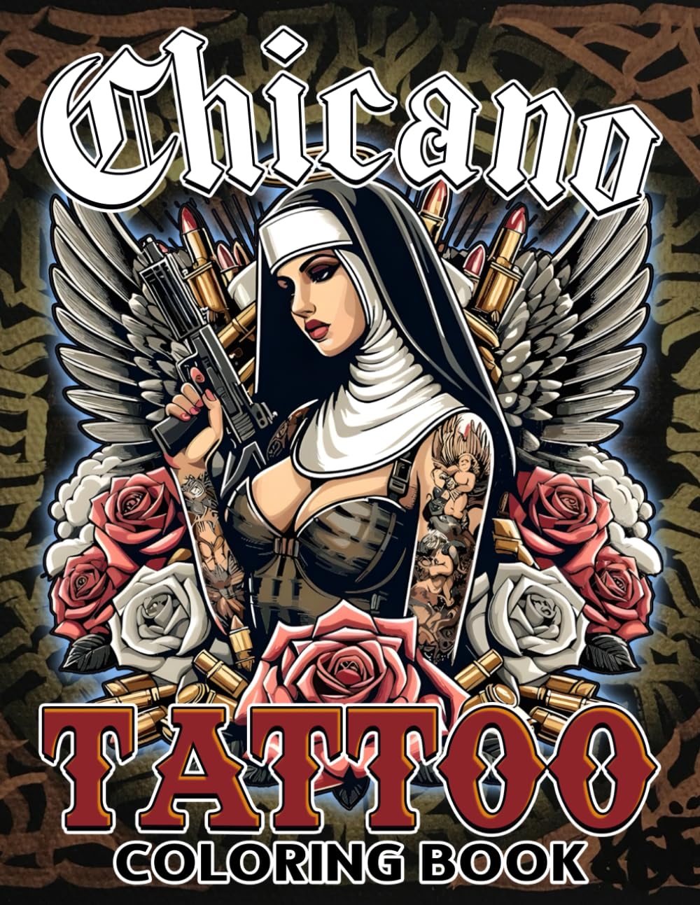 Chicano Tattoo Coloring Book
